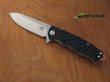 Bestech Grampus Linerlock Knife, D2 Tool Steel, Black G10 Handle, Satin Finish - BG02A