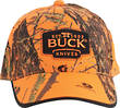 Buck Logo Baseball Hunting Cap, Mossy Oak Blaze Orange Camo - 89054