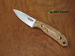 Casstrom Safari Mini Hunter Hunting Knife, Stabilised Curly Birch Handle, 14C28N Stainless Steel - 10618