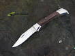 Fox Folding Hunter Lockback Knife, 440C Stainless Steel, Wenge Wood - 01FX189
