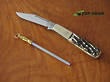 George Wostenholm IXL Barlow Pocket Knife and Sharpening Steel, Bone Handle -  IXL1500s