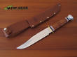 Ka-Bar Bowie Knife with Leather Handle - 1236