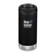 Klean Kanteen TKWide Vacuum-Insulated Stainless Steel Bottle with Cafe Cap, 12 oz. - 355 ml, Shale Black - K12TKWPCC-SB