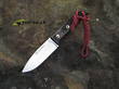 Miguel Nieto Bosque Fixed Blade Knife, Bhler N-695 Stainless Steel, Grenadill Wood Handle - 145-G