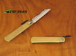 Nagao Higonokami Carbon Steel Mini Pocket Knife,Brass Handle - HIGO01