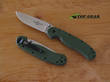 Ontario Knife RAT I Folding Knife, Fine Edge, Field Green - 8848FG