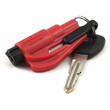 Resqme The Original Keychain Car Escape Tool w Glass Breaker and Seat Belt Cutter, Red - RESQME-RED