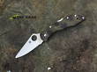 Spyderco Delica 4 Flat Ground, Zome Green Handle, VG-10 Stainless Steel - C11ZFPGR