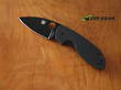 Spyderco Efficient Pocket Knife, 8Cr13MoV, Black Blade, Straight Edge - C216GPBBK