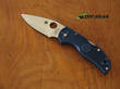Spyderco Native 5 Folding Knife, CPM-S110V Stainless Steel, Blue FRN Handle, Plain Edge - C41PDBL5