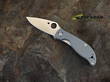 Spyderco Polestar Folding Knife, CTS-BD1 Stainless Steel, Satin Finish, Grey G10 Handle - C220GPGY