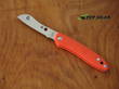 Spyderco Roadie Pocket Knife, Bohler N690 Cobalt Steel, Orange FRN Handle - C189POR