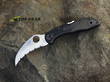 Spyderco Tasman Salt 2 Folding Knife H1 Stainless Steel, Serrated Edge, Black FRN Handle - C106SBK2