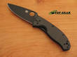 Spyderco Tenacious Pocket Knife, Carbon Fiber - G-10 Handle, Black Blade, Fine Edge - C122CFBBKP