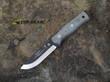 Tops B.O.B. Brothers of Bushcraft Survival Knife, 1095 High Carbon Steel, Black Powder Coating, Linen Micarta Handle - BROS BLM