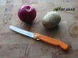 Victorinox Swiss Classic Foldable Paring Knife with Serrated Edge, Orange Polypropylene Handle - 6.7836.F9B