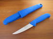 Victory Rabbiter's Boning Knife with Sheath, Blue Progrip Handle - 3/304/10/200