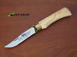 Antonini Knives Old Bear Classical Pocket Knife, Large, Italian Olive Wood Handle, 420 Stainless Steel - 9307-21_L