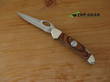 Bear and Son 3.75 Inch Cowhand Folding Knife Heritage Walnut, Walnut Wood Handle - C2149L