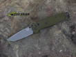 Benchmade Bailout 537-GY1 Folding Knife, CPM-M4 Tool Steel, Tanto, Anodized 6061-T6 Aluminum Handle, Woodland GreenSmoked, Grey