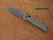 Benchmade Bugout Folding Knife, S30V Stainless Steel, Ranger Green Handle, Smoked Grey Chromium Nitride - 535GRY-1