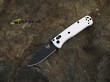 Benchmade Mini Bugout Folding Knife, S30V Stainless Steel, White Handle, Black Ceracote Finish - 533BK-1