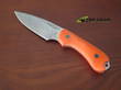 Bradford Guardian 3 3D Fixed Blade Knife, Bohler-Uddeholm AEB-L Stainless Steel, Orange Canvas Micarta Handle, Stonewash - 3FE-1