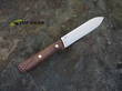 Brisa Kephart 115 Bushcraft Knife, 80CrV2 Carbon Steel, Stabilized Walnut Wood Handle - 66093