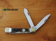 Buck Creek Trapper Pocket Knife - Ebony Wood Handle BC-254 DS