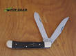 Buck Creek Trapper Pocket Knife, Ebony Wood Handle - BC-254EB