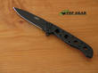 CRKT M16-03KS Folding Spear-Point Knife, Aluminium Handle, Razor Edge, Black