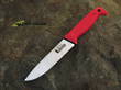 Cold Steel Tim Wells Slock Master Commercial Series Scalper Knife, 4116 Stainless Steel, Red Handle - 20VSTW