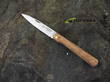Cudeman Vendetta Classic Pocket Knife, Mova 58 Stainless Steel, Olive Wood Handle - 408-L