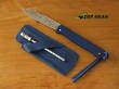 Douk-Douk Pocket Knife with Leather Sheath and Sharpening Steel, Blue Handle - 815GMCOLB