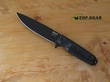 EKA RTG-1 Fixed Blade Knife, 1095 High Carbon Steel, Black G-10 Handle - 500105
