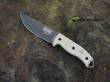 ESEE 5 Survival Fixed Blade Knife, Tactical Gray, Tan Micarta Handle, 1095 Carbon Steel - ESEE-5P-TG