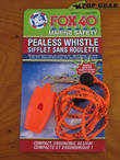 Fox 40 Micro Pealess Safety Whistle, Orange - 9513-0308