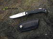 Fox 500B Lockback Knife, 440C Stainless Steel, Black G10 Handle - 500B