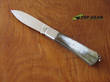 Fox Lockback Pocket Knife, Drop-Point, Cow Horn Handle 01FX065