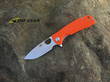 Honey Badger Flipper Pocket Knife, Medium, Orange - HB1019