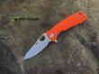 Honey Badger Leaf Pocket Knife, Medium, Orange - HB1303