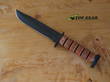 Ka-Bar Dog's Head 7 Inch Utility Knife, Straight Edge, Leather Sheath - 1317