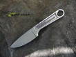 Ka-Bar Forged Wrench Neck Knife, Stainless Steel, Black Hard Plastic Sheath - 1119
