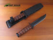 Ka-Bar US Army Knife with Hard Nylon Sheath - 5020 Fine or 5019 Serrated Edge