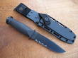 Ka-Bar Mark I Utility Knife Black, Kydex Sheath, Serrated - 02-2222