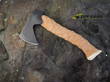 Karesuando Small Bushcraft - Hunting Axe, 5Cr15MoV Stainless Steel Red Beech and Reindeer Antler Handle - 4349