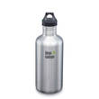 Klean Kanteen Classic Stainless Steel Bottle with Loop Cap, 40 Oz - 1182 ml, Brushed Stainless - K40CPPL-BS