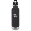 Klean Kanteen Classic Vacuum Insulated Stainless Steel Bottle with Loop Cap, Shale Black, 20 oz. (592 ml)