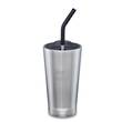 Klean Kanteen Insulated Tumbler, 16 oz, Brushed Stainless, - K16vSSCS-BS-E