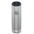 Klean Kanteen TKWide Vacuum-Insulated Stainless Steel Bottle with Caf Cap, 20 oz. - 592 ml, Brushed Stainless Steel - K132TKWPC